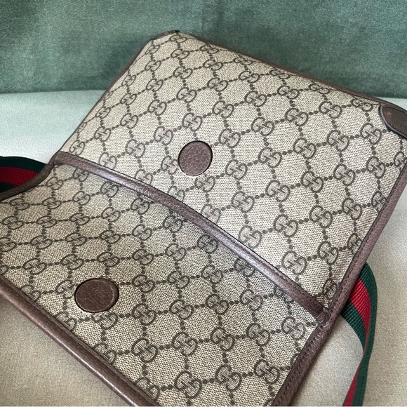 Gucci Gg Supreme Monogram Neo Vintage Web Belt Bag Brown - Picture 6 of 16